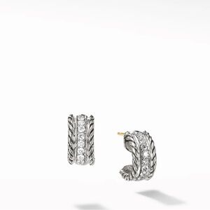 David Yurman Cable Huggie Hoop Earrings